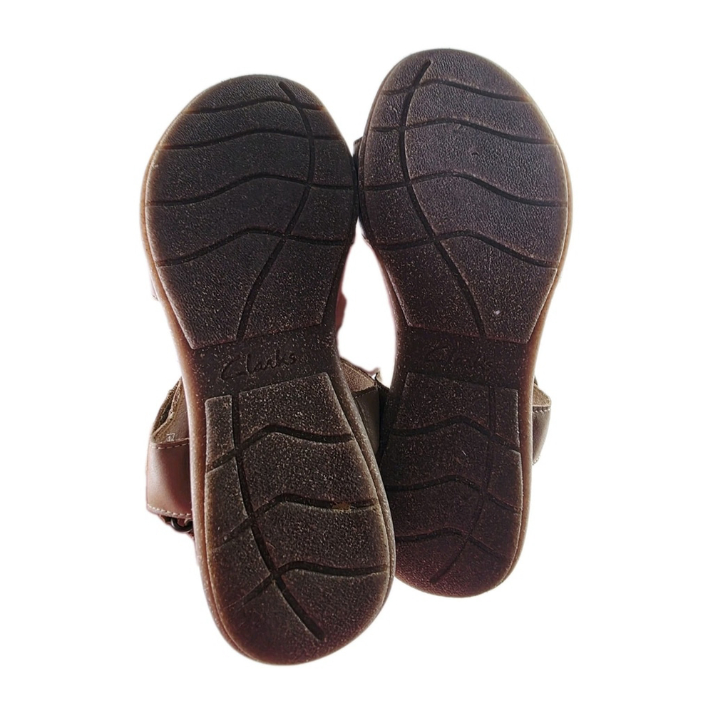 Clarks Roseville Mae Light Tan Leather sling-back Sandals Women's 8.5 M - Picture 8 of 8